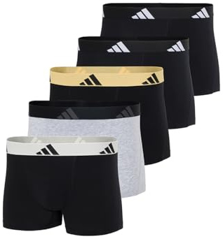adidas Herren Trunk (5 Pack) - Active Flex Cotton - Boxershorts - Bequeme Unterwäsche