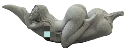 Mqnnfc Nackte Chili-Göttin-Statue, nackte weibliche Statue, die auf Chili schläft, vollbusige weibliche Figur aus Kunststein, sexy nackte Büste eines Mädchens, Körperkunst-Ornament, for Kunstdekor