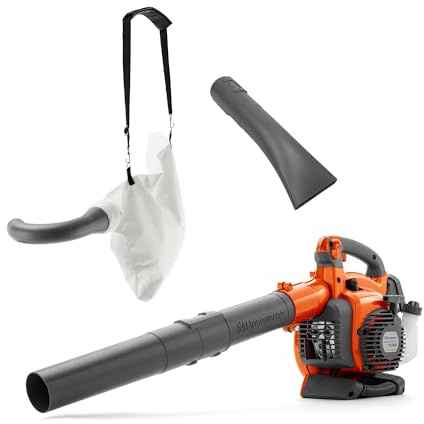 Husqvarna 125BVX Benzin-Laubbläser & Sauger | 28cm³ Laubbläser mit Mulcher, Tempomat & Verstellbarer Düse