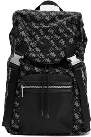 GUESS Rucksack Freizeitrucksack Berlin Backpack Dark Black schwarz