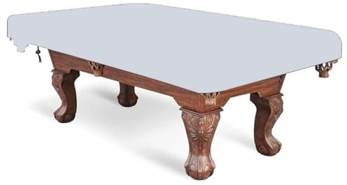 FUBESK for Durable Waterproof Billard Table Cover for 7/8/2.7 m Pool Tables, All Season Protection, Grey