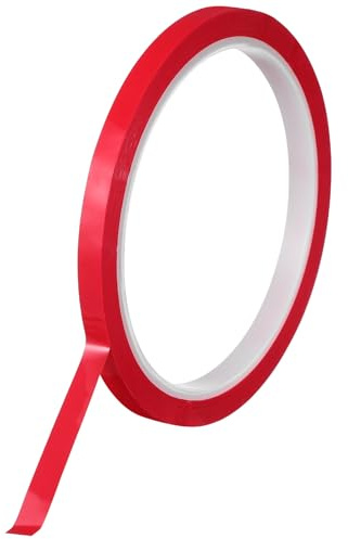 STAHAD Auto Zierleiste Klebeband 6mm X 3 Rot Polyester Kfz Dekorationsband Selbstklebend Wetterfest für Fahrzeugkanten