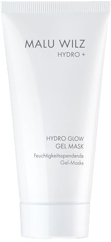 MALU WILZ HYDRO GLOW Gel Maske 50 ml – Feuchtigkeitsspendende Gesichtsmaske für trockene Haut mit Aquaporin Booster, NMF, Panthenol & Glycerin – Glow & After Sun Pflege