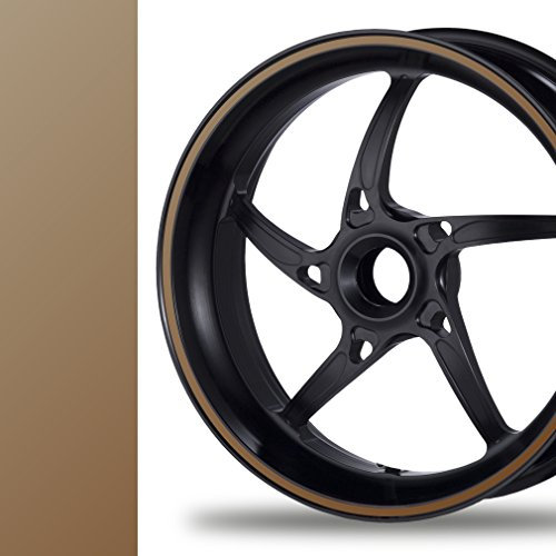 NEW! Felgenrandaufkleber Classic Style Auto Motorrad Felgenaufkleber (10mm, kupfer-metallic)