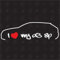 speedwerk-motorwear I Love My A3 8P - Sticker - Baujahr 2002-2011
