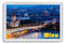 AWS Magnet Souvenir / Stadtansicht, Rot und Weiß, 1 Stück, PVC, 7,8 x 5,2 cm, Magnet