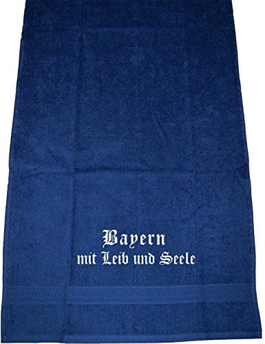 ShirtShop-Saar Bayern mit Leib und Seele; Städte Handtuch, dunkelblau