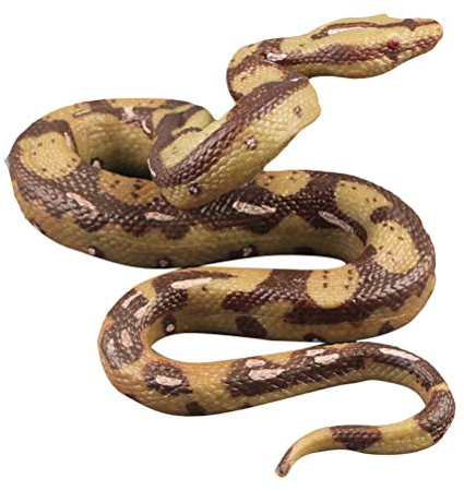 TOYMYTOY Realistische Gummischlange, Mini Gefälschte Python Schlangen Spielzeug Für Halloween Dekoration Streich Requisiten Hohe FüR Kinder Und Erwachsene