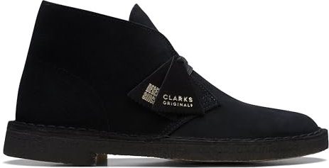 Clarks ORIGINALS Desert Boot, Stivaletti Bassi con Lacci Uomo, Nero, 42.5 EU
