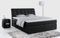 MKS MEBLE Boxspringbett 140x200 Schwarz Kunstleder, Bett mit Multipocket Matratze H3 und Topper, Polsterbett 140x200 mit Bettkasten und Kopfteil, DIEGOS Schwarz Kunstleder