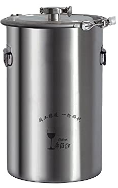 60L 304/316 New stainless steel fermentation barrel wine barrel fermenter self-brewed wine sealed barrel wine making equipment (316 without tap)