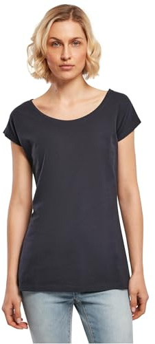 Build Your Brand Damen Bb013-ladies Wide Neck Tee T-Shirt (1er Pack)