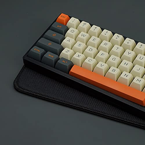 Tastatur Matte, rutschfeste Gummi Handballenauflage 6mm Dickes Pad Für 60% 65% 75% 87&TKL Benutzerdefinierte Mechanische Gaming Tastatur (Color : Pink, Size : 60%)