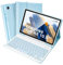 SOPPY Custodia per Tastiera Samsung Galaxy Tab A8, UK QWERTY, Custodia con Tastiera Rimovibile per Samsung Galaxy Tab A8 10,5 2022/2021 (SM-X200/X205/X207), Azzurro