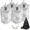 DIY Kit - 4 Bags, Collapsible Funnel and Extra Caps - Transfer, Dispense, Mix and Preserve with Ease - Perfect for Oil, Varnish, Stain, Gloss, Paint & Dye Fine Wood Finishes