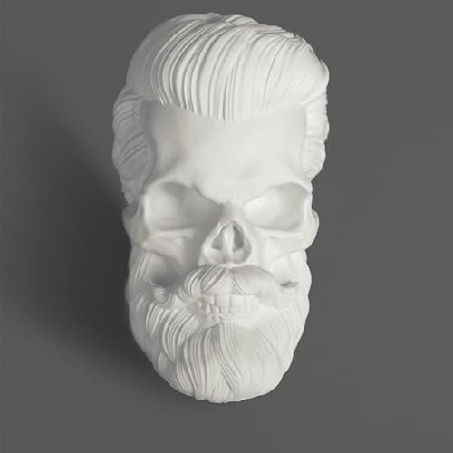 EASCHEER Zeus-Kopf-Statue, Kopfstatue, Skulptur, Totenkopf-Statue, griechische Mythologie-Dekoration, maximalistische Dekoration, Büro-Bücherregal-Dekor (Punk)