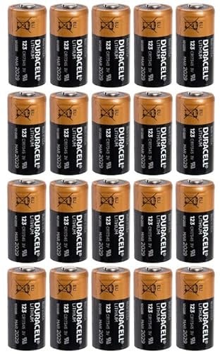 Set 20 batterie al litio CR123A / CR17345 Original Duracel