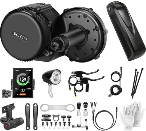 BAFANG BBS01B Mittelmotor mit Akku 500W 36V ebike Umbausatz G340 Motor C18 3,5 Zoll Display, 36V 13AH Akku Und Batterieladeger盲t