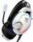 Ozeino Gaming Headset for Ps4 Ps5 PC Xbox One Switch, Over Ear Headphones with Surround Sound, Noise Cancelling Mic, Suspension Headband white