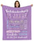 13. Hochzeitstag Geschenk – Kuscheldecke | Geschenkidee zur Nickelhochzeit für Mann oder Frau Decke Jahrestag Flauschig Partner Fleecedecke | Glücklich Verheiratet - 13 Jahre