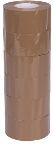 verpacking High Tack Packband PP Braun 48 mm x 150 m Paketklebeband Verpackungsklebeband Verschlussband (6 Rollen)