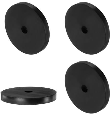 QUARKZMAN 4pcs Entretoises en Caoutchouc, Rondelles Épaises, Amortisseur Anti-Vibration pour Connexions Électriques Réparation Automobiles Appareils Voiture, 80mm OD x 12mm ID x 10mm Hauteur