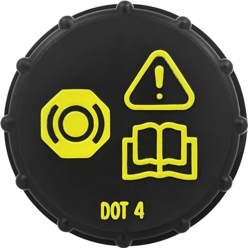 Pulchra Car Brake Fluid Bottle Cap Car Brake Fluid Reservoir Cover Car Brake Fluid Anti Spill Cap Compatible with Ford Focus MK2 MK3 Galaxy MK3 Mondeo Cmax Smax 1831528 BV612162AB