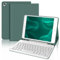 Occtingkind, Tastiera per iPad 9.7 pollici 6/5 Generazione, Custodia con Tastiera per iPad 2017/2018, Air 2, Air 1, Cover con Magnetica Staccabile Bluetooth Keyboard, Italiano Layout, USB C, Verde