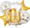 Feelairy Folienballon Bierflasche Deko, 5 Stück Luftballon Weinflasche Sektflasche Riesen Helium Ballons Bier Flasche Luftballons Happy Birthday Deko für Geburtstagsdeko Frauen Mann Party Deko