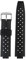 DKWOIS Kompatibel mit Louis Vuitton TAMBOUR Gummiarmband Herren Damen Armband LV Q1121 Q114k Silikonarmband 20-12mm konvex(Black silver pin)