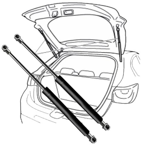 Lindazen Stützstange für den Kofferraum der Heckklappe des Autos für Ford für Mondeo MK5 2015 2016 2017 2018 2019 2020 2021 Stoßdämpfende Gasfeder-Stützstange