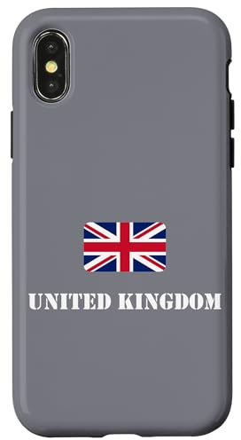iPhone X/XS UK Flag, Great Britain Flag, UK Travel, Union Jack Case