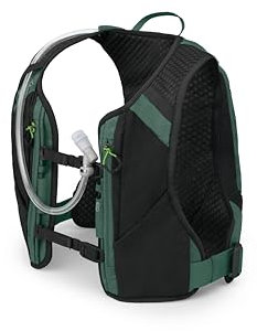 Osprey Escapist Velocity 6L Bike Vest Hydration Backpack with Hydrualics Reservoir, Tundra Green, S/M, Tundra Green, S/M, Bike Hydration Vest