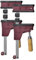 Piher Korpus-Zwinge PRL 400 Set | 2er Set | 400 kg Spannkraft | Präzise Ausrichtung | Robustes Design | 60 cm Arbeitslänge | Ideal für Möbelbau