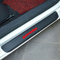 KLHYWEN 4 Pezzi Car Adesivi Soglia Fibra Carbonio per Fi-at Panda, Battitacco Pedal Stickers AntiGraffio Pellicola Protettiva, Auto Styling Accessori,Red