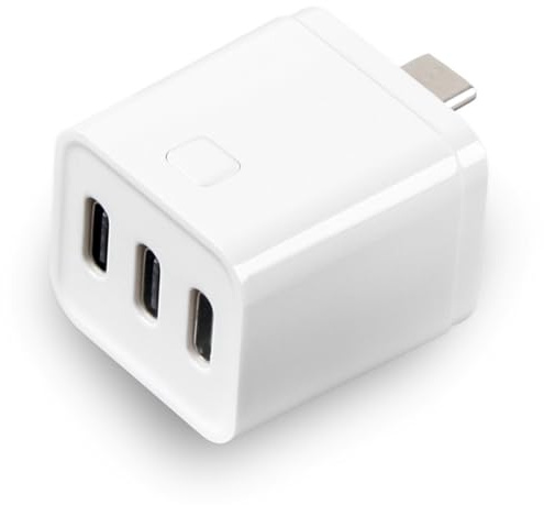 Tuesoa Tuya Zigbee Type-C Smart Adaptor Plug 3 Gang Mini USB-C Power Adaptor Charge Plug Timing Voice Control for