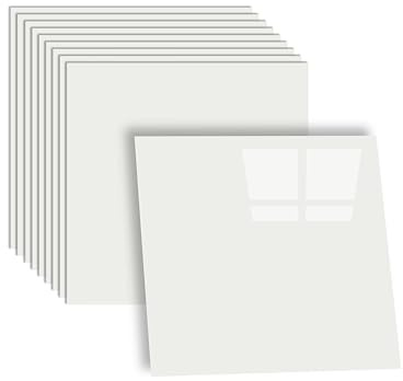 Abyssaly Pannelli Decorativi per Pareti, Piastrelle Adesive Cucina | 10 Pezzi 30x30 cm, Pannelli Effetto Marmo Bianco Candido in Pvc Impermeabile Per Pareti, Bagno, Cucina, Doccia e Soggiorno