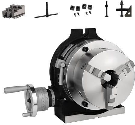 Testa Divisoria A 3 Ganasce, Indexaggio Da 160 Mm For Uso Orizzontale O Verticale, Asse Rotazione Della Fresatrice CNC, Rapporto Riduzione 1:90, For Fresatura
