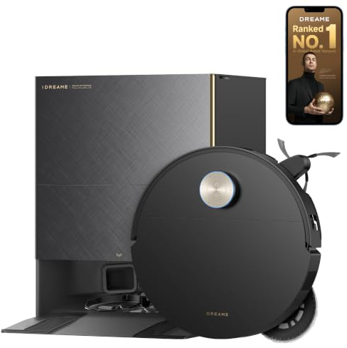 dreame X50s Ultra Robot Vacuum and Mop with 7.95cm Ultra-Thin Design | 8.8cm Obstacle Clearing, 35,000Pa Suction, Mop Self-Cleaning, Tangle Free, 280+ Objects Avoidance