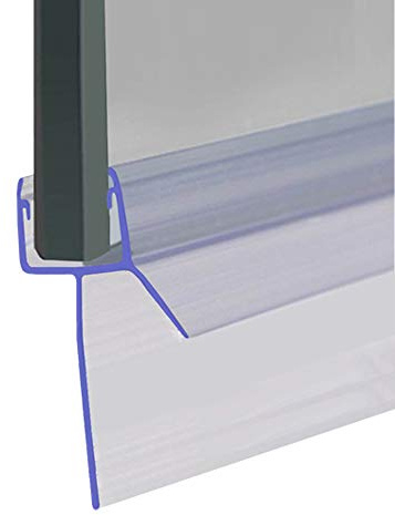 Shower Seal for Screens, Doors or Panels | Fits 8, 9 or 10mm Glass | Straight Fin Shape | Seals Gaps of Up to 35mm | 80cm, 90cm, 140cm or 2m Long | SEAL044 (80cm)