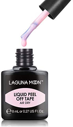 Lagunamoon Liquid Latex Peel Off Tape Skin Protector for Nail Art Cuticle Guard Polish Barrier, Pink