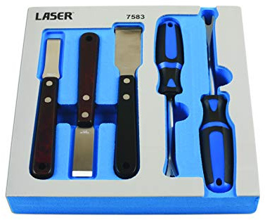 Laser 7583 Clip Remover & Tungsten Tipped Scraper Set 5pc