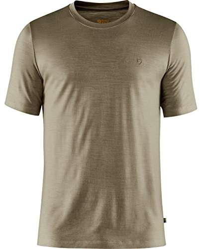 Fjällräven Herren Abisko Wool SS M, Light Olive, L