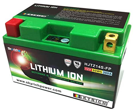 Compatible con repuesto para 800 VFR/CROSSRUNNER/VTR/CBR XX / 650 TRANSALP/NC 700 S/CTX 700 – Batería de litio SKYRICH / HJTZ14S-FP