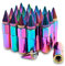 M12X1.5 Spikes Nuts for Rims Aluminum Extended Tuner Lug Nuts 20PCS 60MM (Neo Chrome)
