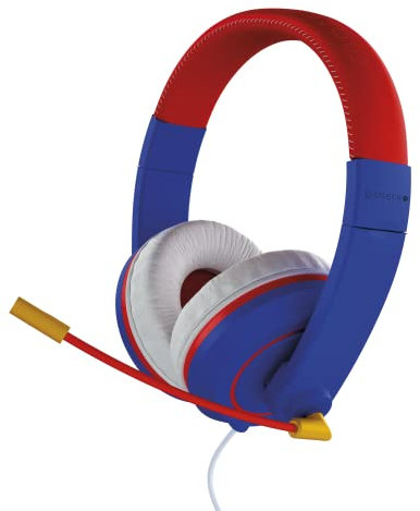 Gioteck - Auricular Estereo con Cable XH-100S Rojo y Azul para Xbox One, PS4, PS5, Switch y PC (Nintendo Switch)
