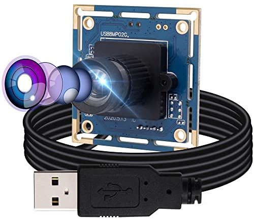 G Webcamera_usb 8mp Usb Camera Module Webcam Board Module with 75 degree No Distortion Lens,2448p USB Web Cam Module with IMX179 Image Sensor,Compact Mini Web Camera Module for Windows,Raspberry Pi