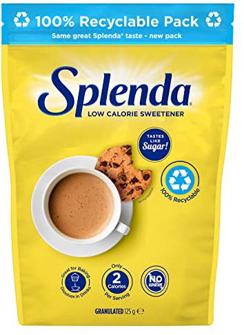 SPLENDA Granulierter Zuckerersatz ohne Kalorien, 125 g Beutel