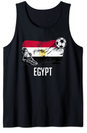 Egypt Flag Jersey Egyptian Soccer Team Egyptian Tank Top