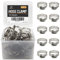 ZIPCCI Hose Clamp 1 Inch, 80 Pack Stainless Steel Hose Clamps Worm Gear fuel line pipe clamps, 19-29mm (1 Inch)